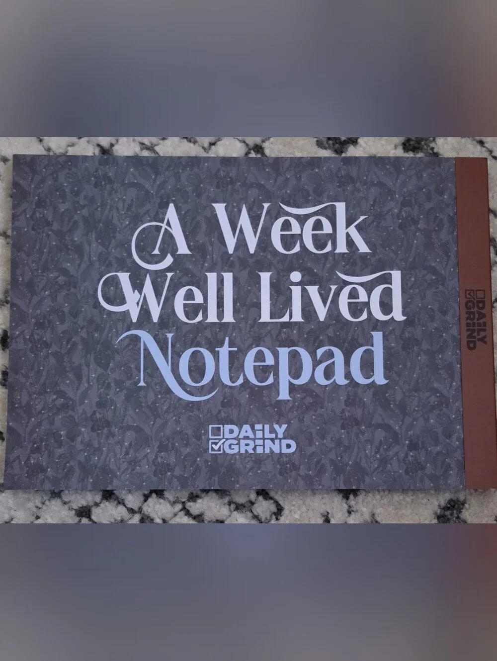 Daily Grind A Week Well Lived Notepad New